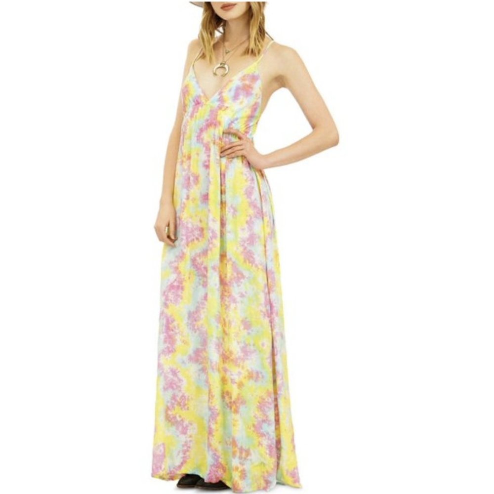 Tiare Hawaii Women's $108 Gracie Tie Dye Maxi Dress One Size